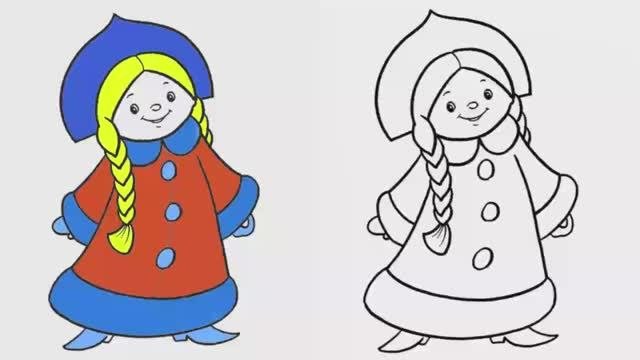 Снегурочка рисунок