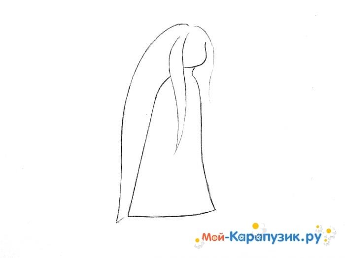 Нарисовать кикимору поэтапно