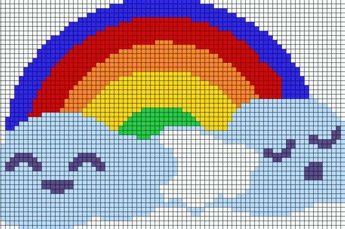 Рисунки по клеткам лёгкие