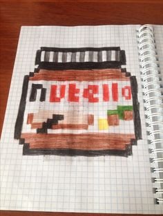 Рисовать по клеточкам Нутелла