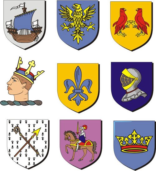 Геральдические гербы средневековья