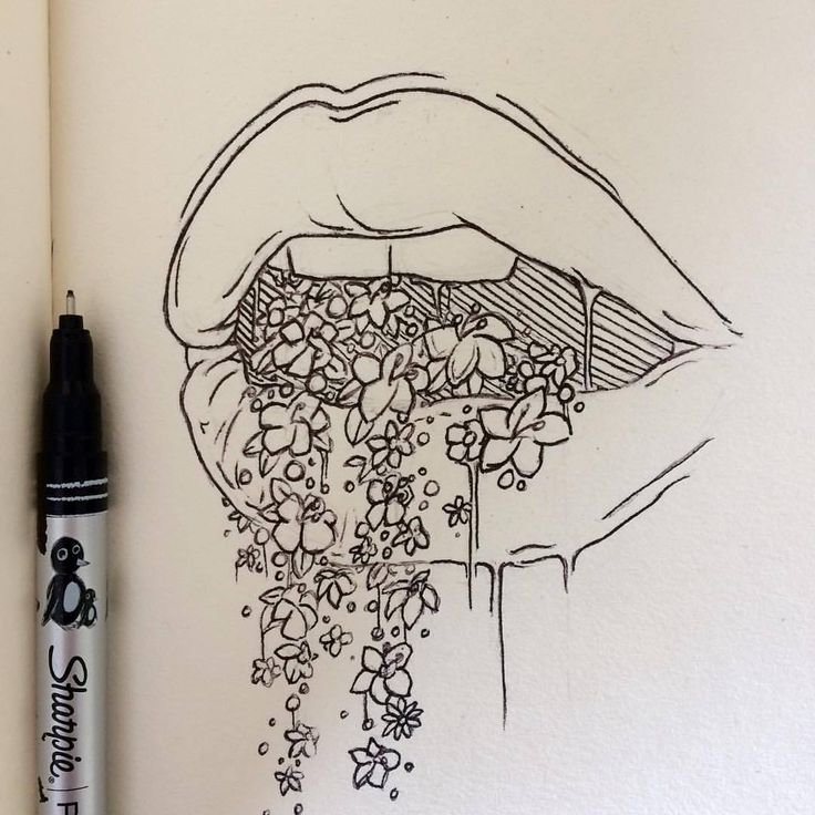 Рисунки в скетчбуке