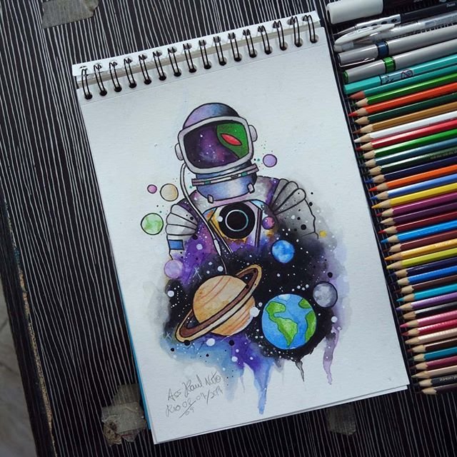 Космос рисунок
