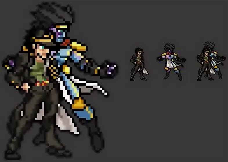 Стар платинум арт пиксель