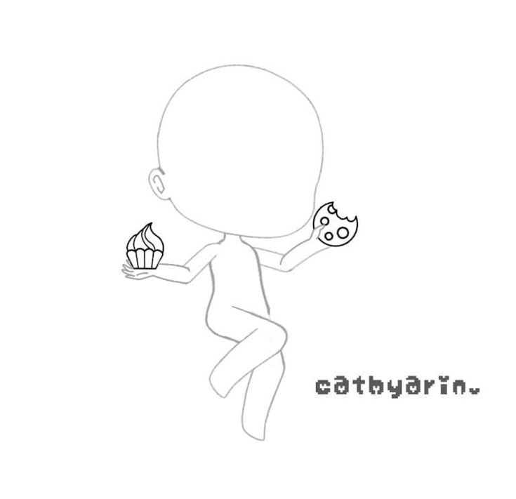 Позы для рисования Gacha Life