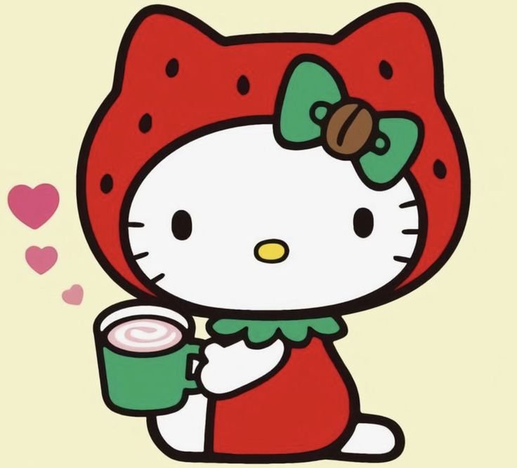 Hello Kitty для срисовывания
