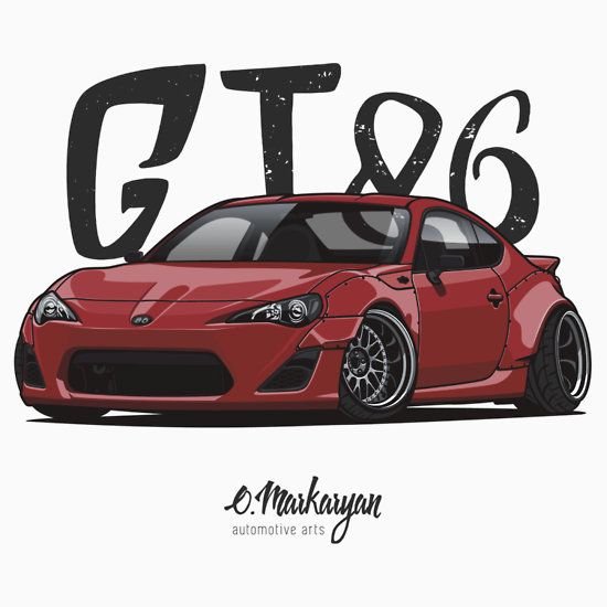 Тойота gt 86 рисунок