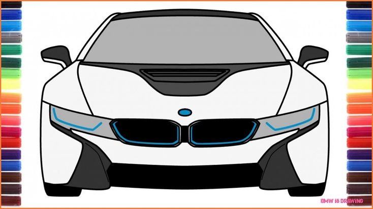 BMW i8 перед