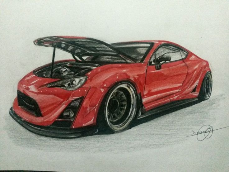 Тойота gt 86 рисунок