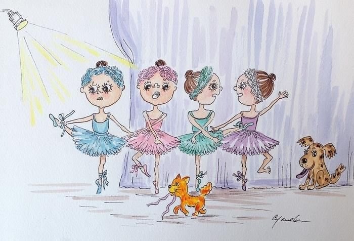 Рисунок танцующих детей