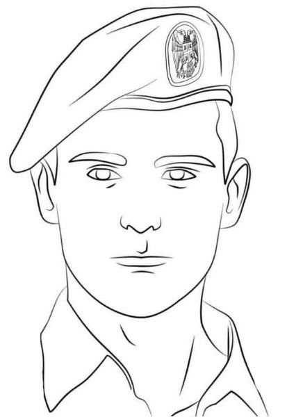 Портрет военного легкий