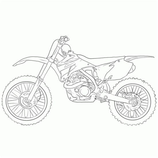 Раскраска питбайк Кайо