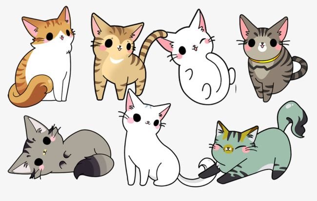 Котики для рисования
