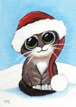 Новогодние коты в очках