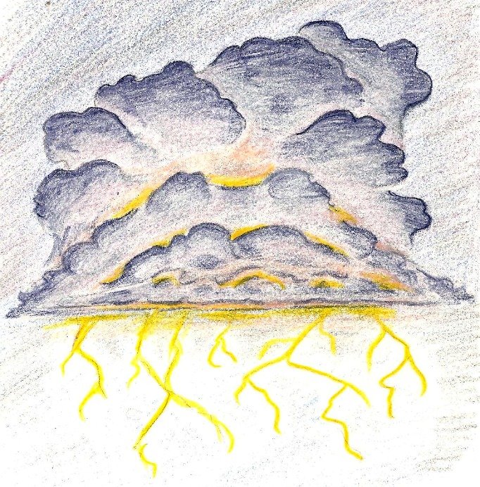 Гроза рисунок