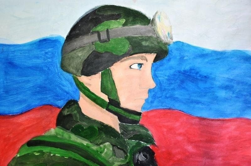 Картинки солдата для срисовки