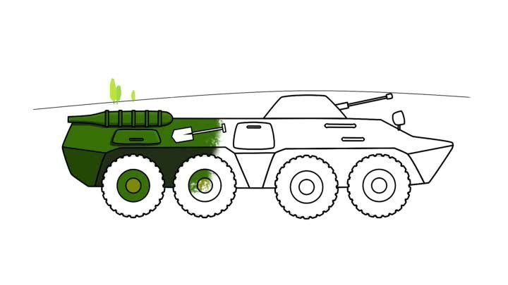 БТР 80 рисунок