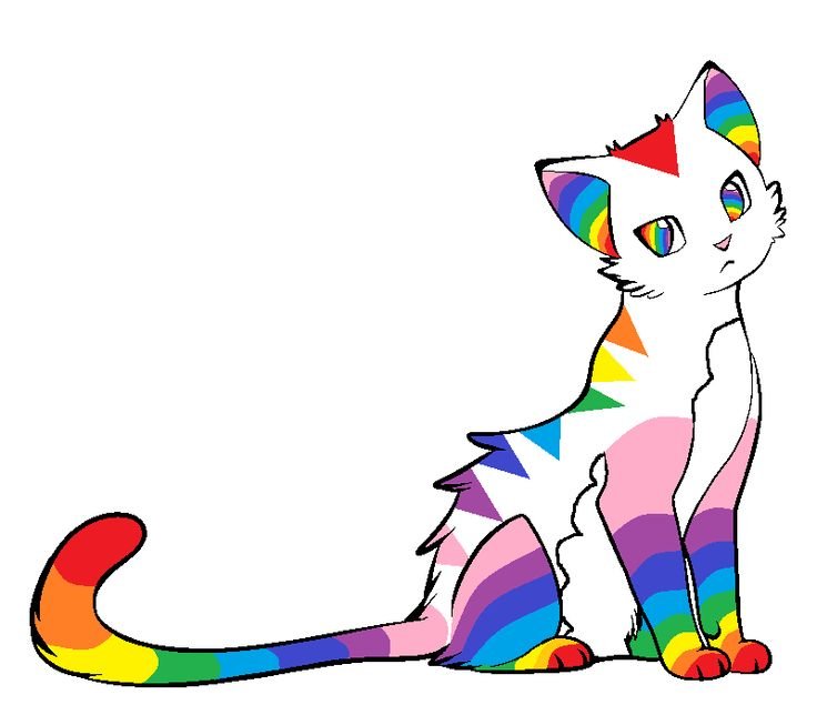 Разноцветная кошка