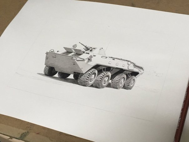 БТР 80 рисунок