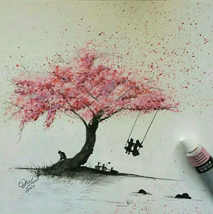 Рисование дерева Сакуры
