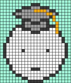 Рисование по клеточкам Хелло Китти