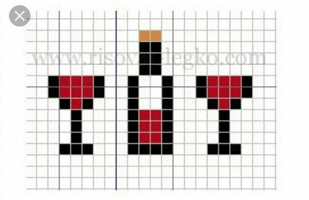 Рисунки по клеткам маленькие