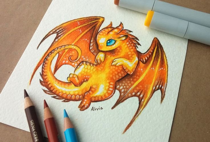 Alvia Alcedo рисунки драконы