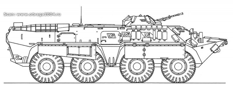 Контур БТР 80