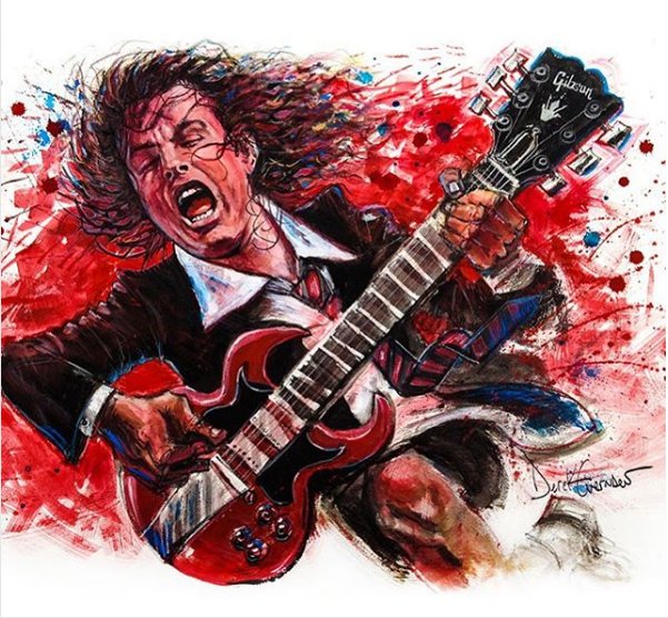 Angus young AC/DC Art