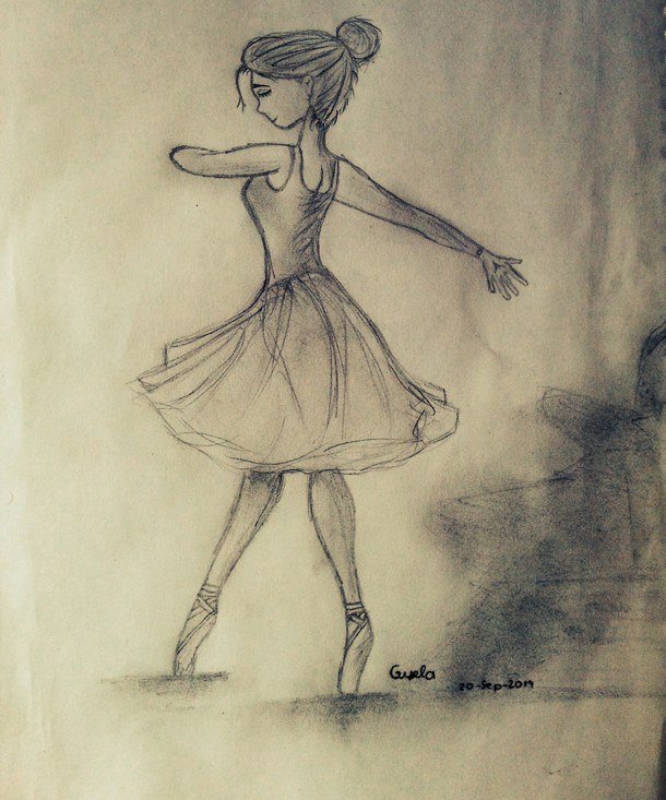 Балерина рисунок