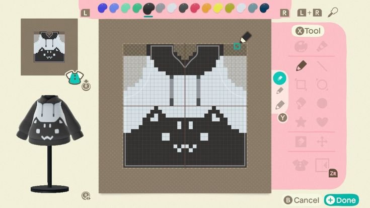 Animal Crossing одежда по пикселям