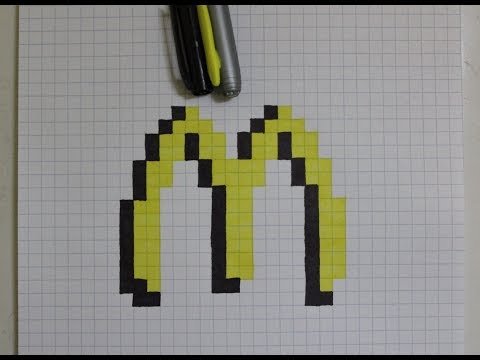 Рисование по клеткам макдональдс