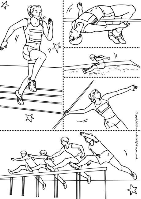 Спортивные упражнения раскраска