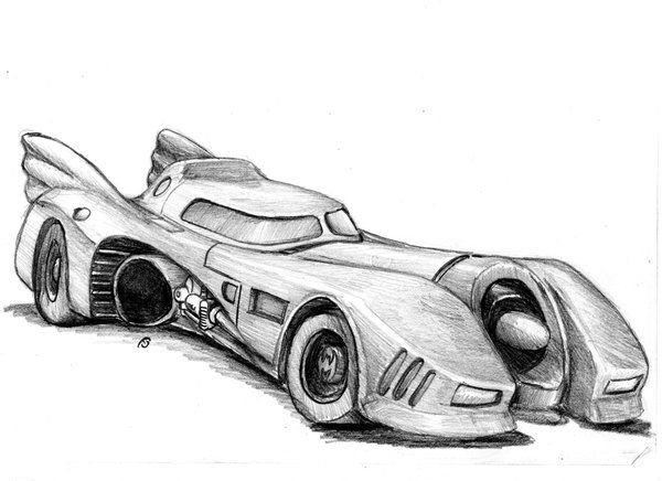 Бэтмобиль рисунок