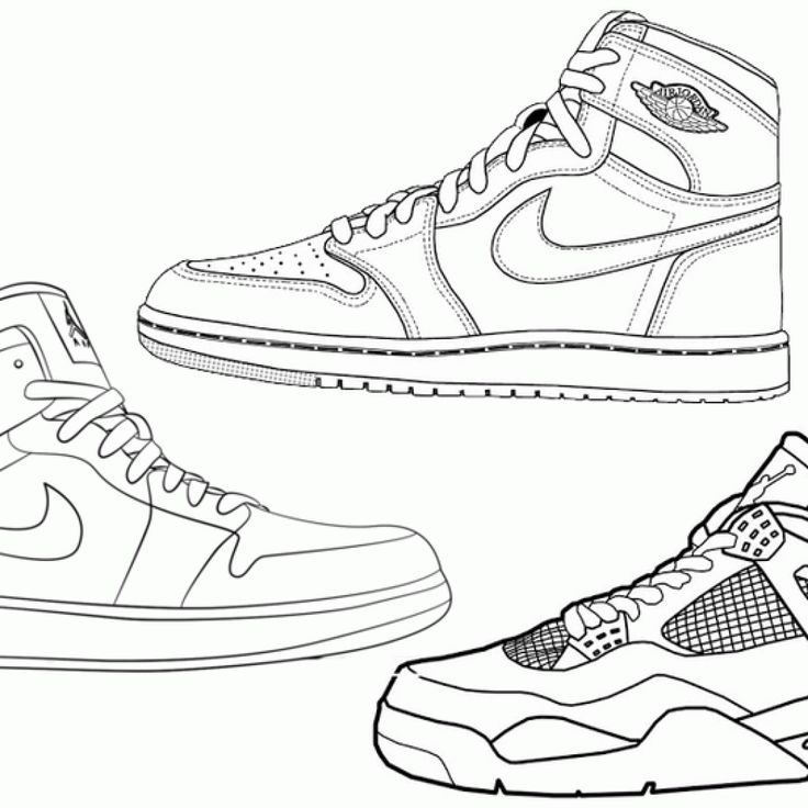 Nike Air Jordan 1 рисунок