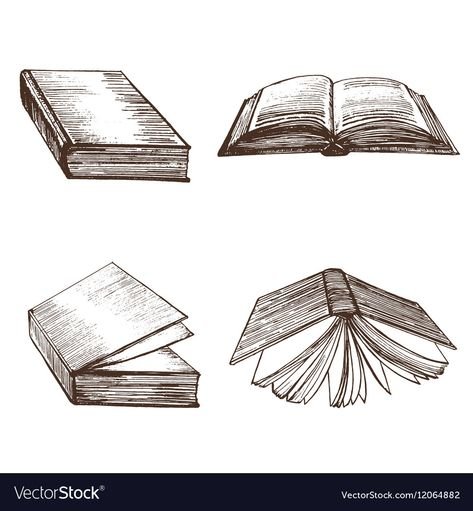 Эскиз открытой книги