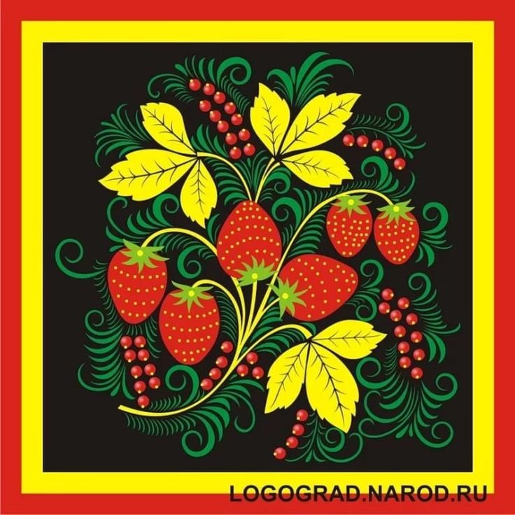 Городецкий стиль хохломской росписи
