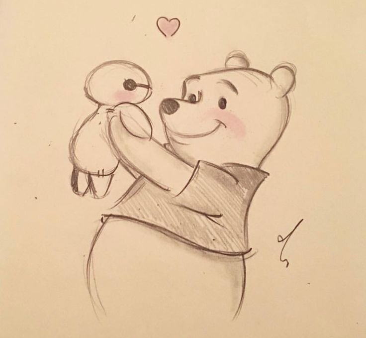 Рисунок медведя для срисовки