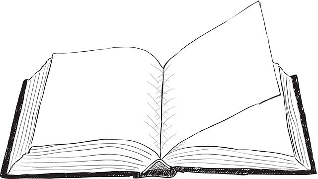 Рисунок развернутой книги