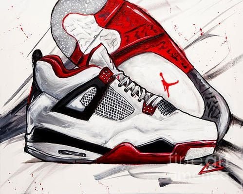 Nike Air Jordan 4 арт