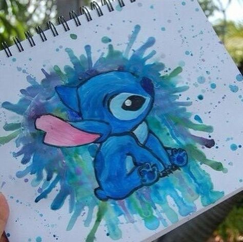 Рисунки фломастерами Стич