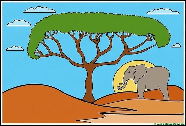Рисование для детей Африка