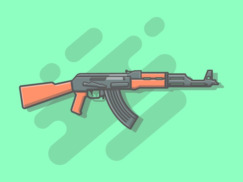 АК 47 для срисовывания