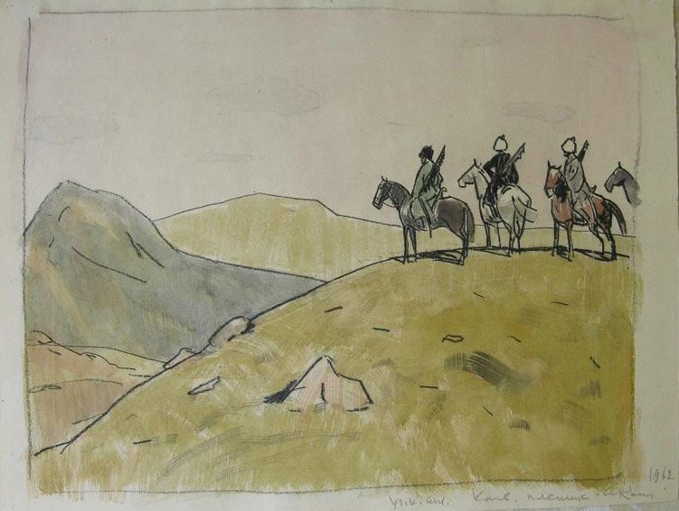Кавказский пленник толстой рисунок