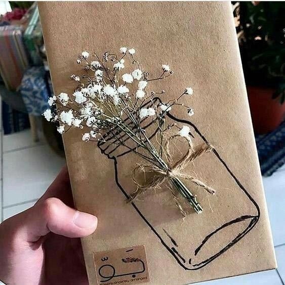 Украшения для крафтовой бумаги
