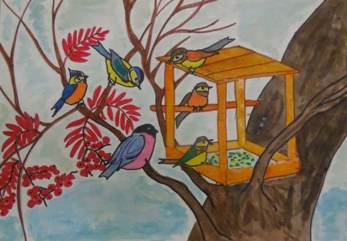 Весенние птицы рисунки
