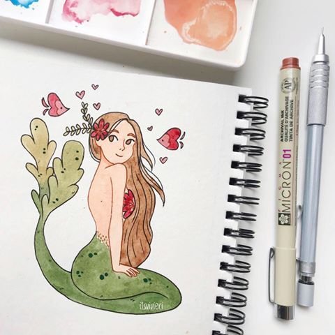 Рисунки в скетчбук itsvivieri