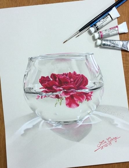Стеклянный мольберт для рисования