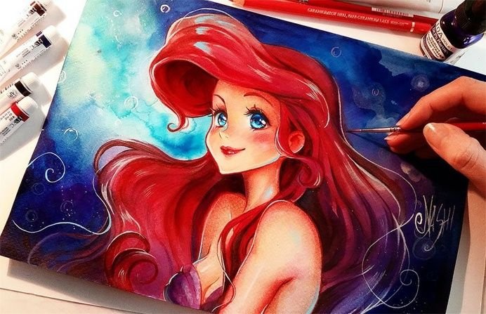 Красивые рисунки красками