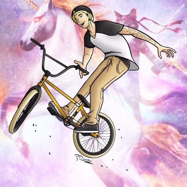 Пацан на BMX
